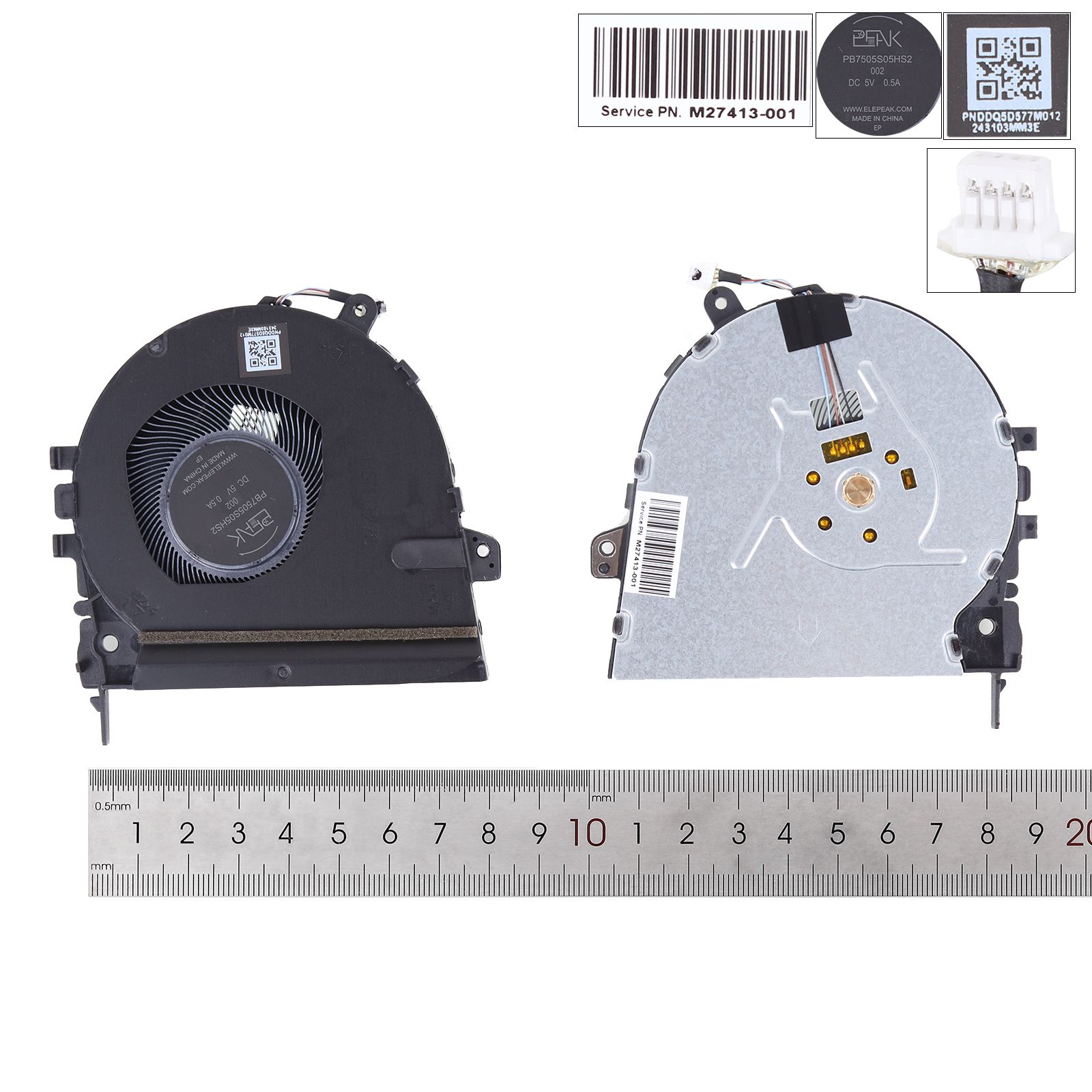 Picture of New Replacement CPU Cooling Fan For HP ProBook 430 G8 （ORG） HSN-Q27C Layout